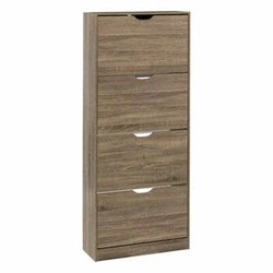 Wysoka szafka na buty Tiro 5five simply smart naturalny dąb, 4 szuflady, skandynawska do przedpokoju