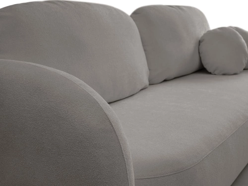 Sofa rozkładana Salby 3 osobowa z funkcją spania i pojemnikiem szara do salonu