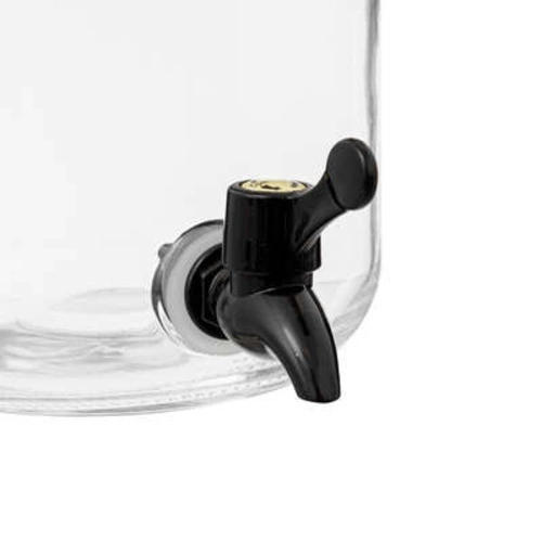 5five simply smart zestaw szklanych słojów do napojów z kranikiem 3,3 l na stojaku na lemoniadę