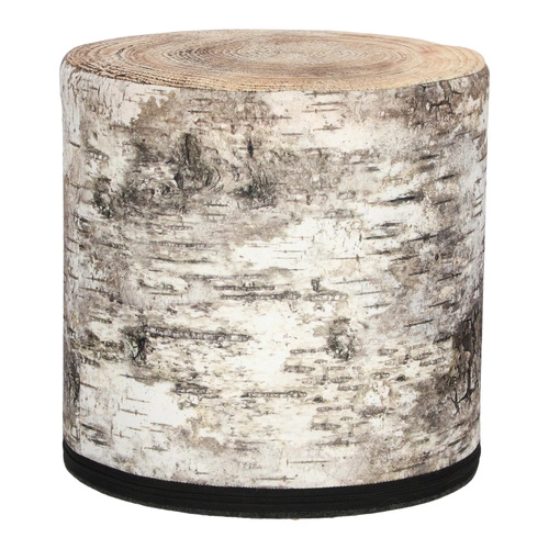 Pufa okrągła Birch Intesi multikolor nowoczesna do salonu i sypialni z filcu 40 cm