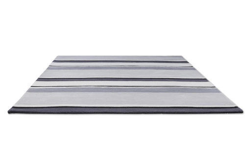 Dywan nowoczesny Eaton 200x280cm szary geometryczny wełniany do salonu Laura Ashley