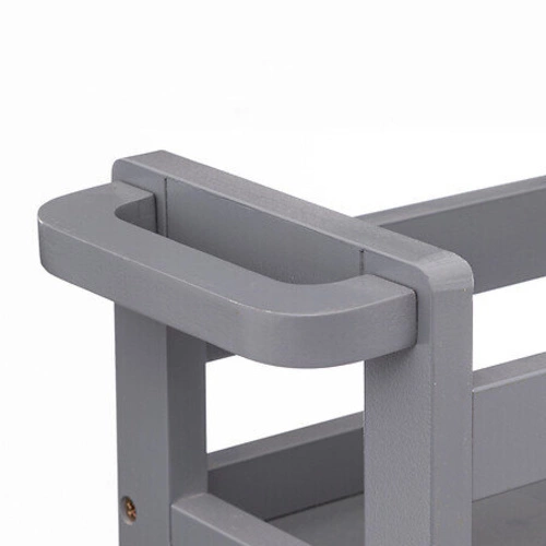 Colors 5five simply smart pojemny wózek na kółkach szary 3-poziomowy do kuchni lub łazienki