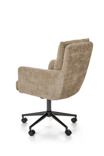 Fotel biurowy ergonomiczny Resof beżowy obrotowy z regulacją wysokości do pracy Intesi