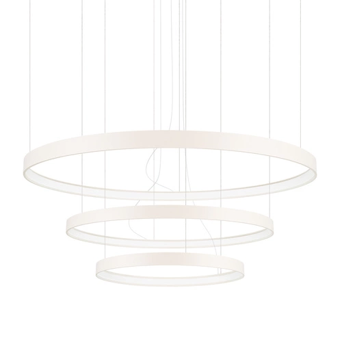 Żyrandol LED RIO 3 beżowy nowoczesny regulowany do salonu i jadalni 110 cm