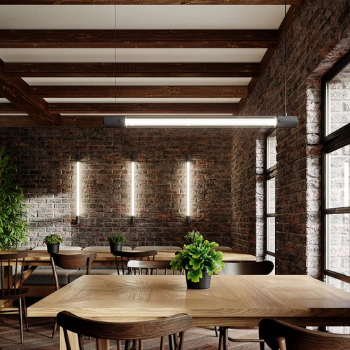 Lampa wisząca VALO czarna nowoczesna metalowa do salonu i jadalni nad stół 102 cm