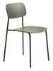 Krzesło do jadalni Kirkland oliwkowe nowoczesne z tworzywa