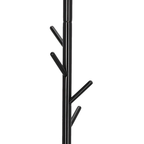 Nowoczesny wieszak stojący do przedpokoju Madura czarny z drewna bukowego Intesi