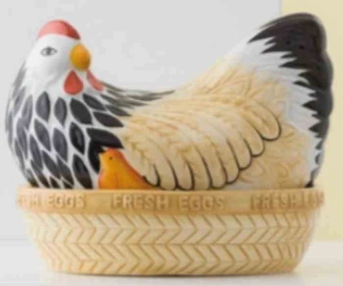 MC -Pojemnik Kura ceramiczna do przechowywania jaj        