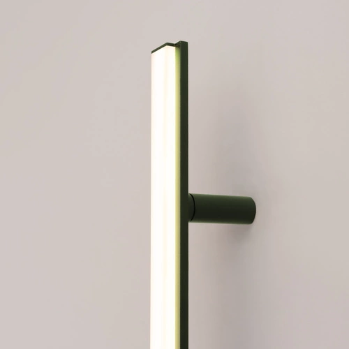 Nowoczesny kinkiet ścienny LED LAGOM 120 zielony oliwkowy aluminium do sypialni i salonu Thoro