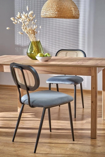 Stół rozkładany do jadalni Rocco Intesi nowoczesny prostokątny dąb craft 118-158 cm