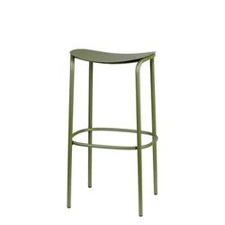 Hoker metalowy Trick 65 cm zielony nowoczesny do kuchni i wyspy bez oparcia SCAB Design