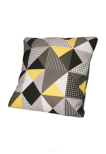 Poduszka dekoracyjna welurowa antyalergiczna MELANGE SUN do salonu 40x40 cm Intesi