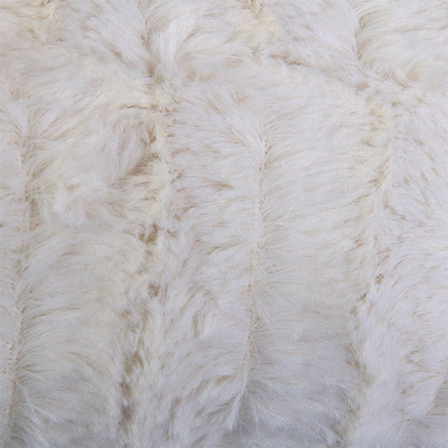 Koc Furry biały miękki koc polarowy na kanapę i łóżko z uchwytem Intesi 120x150