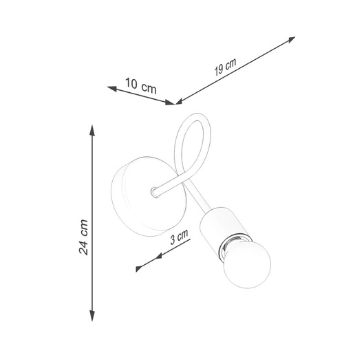 Kinkiet ścienny biały drewniany nowoczesny do salonu i sypialni EMBER Sollux Lighting