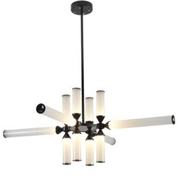 Lampa sufitowa LED QUADRO-12 czarna nowoczesna regulowana do salonu lub jadalni