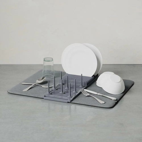 Ociekacz, suszarka do naczyń z matą UDry szara