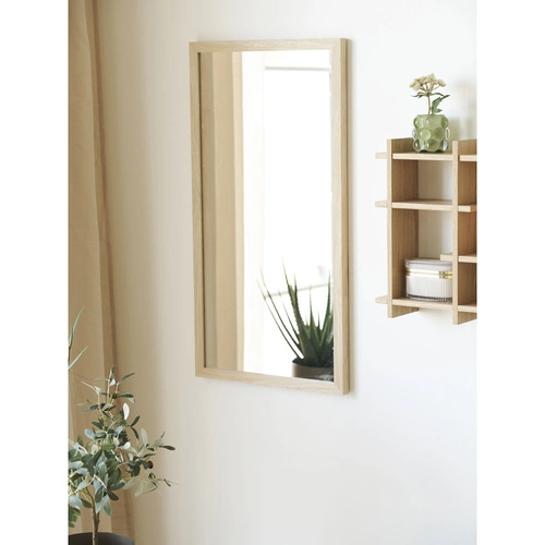 Lustro Scottsdale prostokątne w drewnianej ramie do przedpokoju 45x75