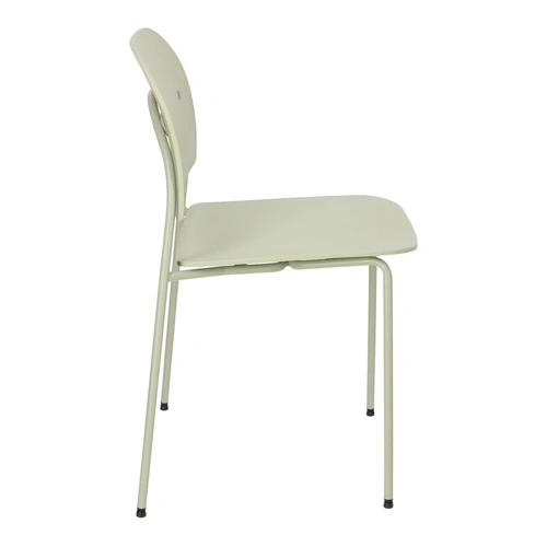 Krzesło Ravio zielone nowoczesne z tworzywa do jadalni i kuchni