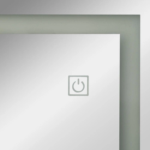 Lustro stojące LED z organizerem na biżuterię Bettany do sypialni białe Atmosphera