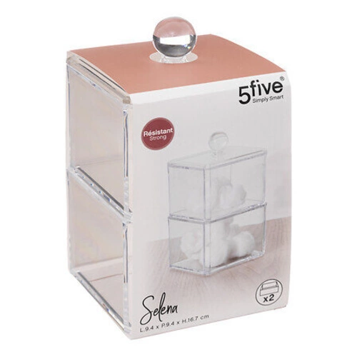 Zestaw 2 pojemników Selena transparentny