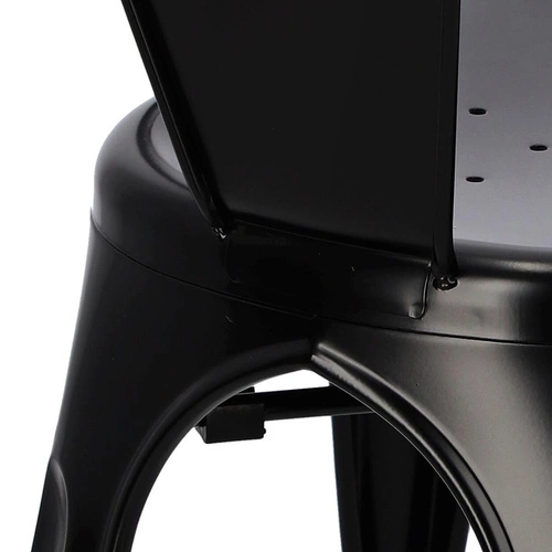 Krzesło metalowe Paris Arms inspirowane retro z podłokietnikami do jadalni i kuchni D2.DESIGN