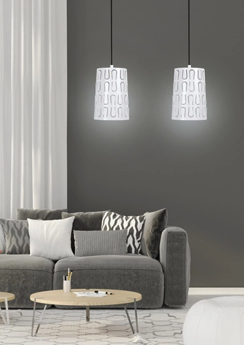Lampa wisząca Vista 2x60W E27 biały