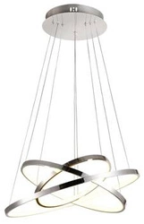 Lampa wisząca Lune 50 okrągły potrójny 60W LED 4000K chrom