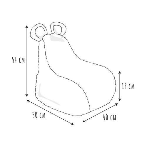 Pufa/siedzisko Lievre białe             