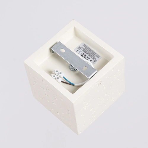 Plafon kwadratowy betonowy QUAD beżowy industrialny do kuchni i salonu SOLLUX