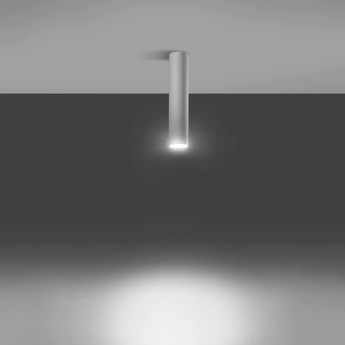 Plafon sufitowy biały nowoczesny metalowy Lagos 30 do salonu kuchni i sypialni Sollux