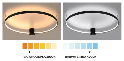 Lampa wisząca LED Rio 78 czarna nowoczesna do salonu, kuchni lub nad wyspę
