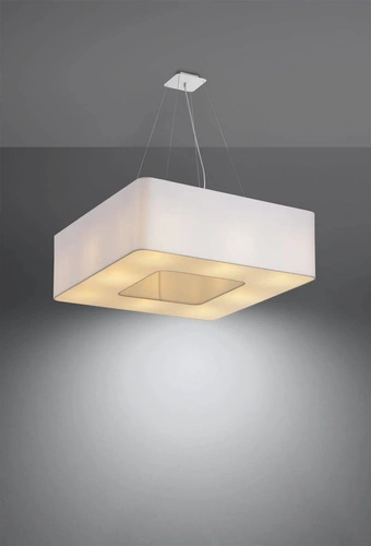 Żyrandol nowoczesny URANO 60 biały lampa sufitowa do salonu i jadalni 8-punktowa