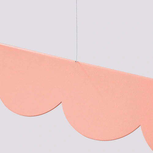 Lampa wisząca LED BISCUIT brzoskwiniowa nad stół do salonu