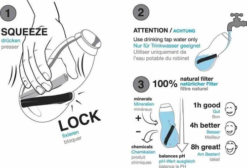 Butelka na wodę BLACK+BLUM EAU GOOD 800 ml czerwona stal nierdzewna BPA Free