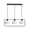Lampa wisząca Zodiac nowoczesna szklana czarna 3-punktowa do salonu i nad stół