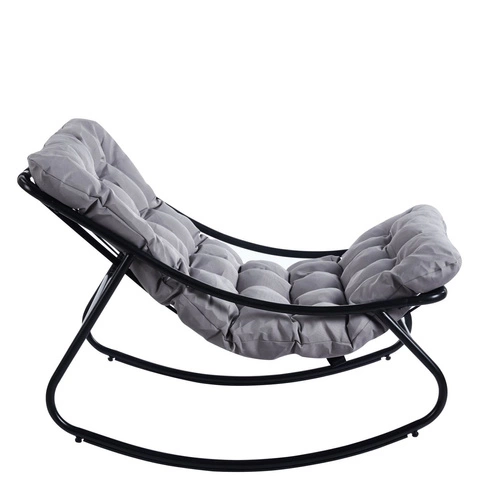 Fotel bujany Snoo Intesi szary nowoczesny ogrodowy na taras i balkon outdoor