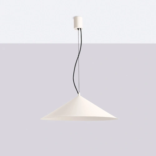 Lampa wisząca FINT LED beżowa nowoczesna do salonu regulowana