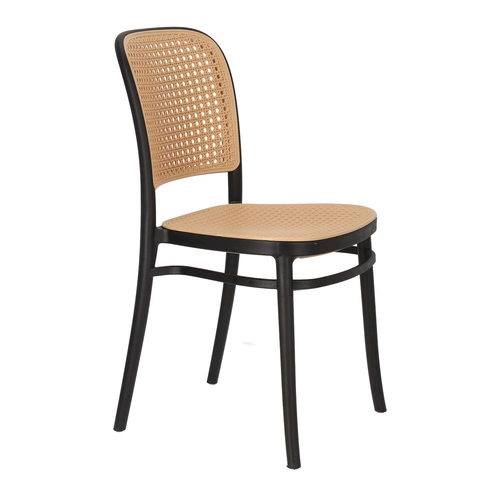 Zestaw 4 krzeseł Antonio czarne