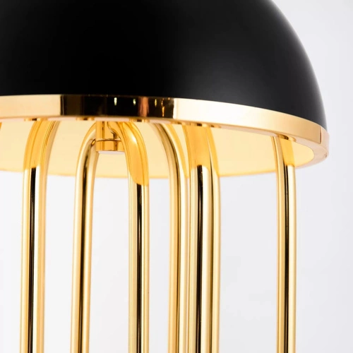 Lampa stołowa Dolce Vita czarno-złota nowoczesna metalowa do salonu i sypialni Step into Design