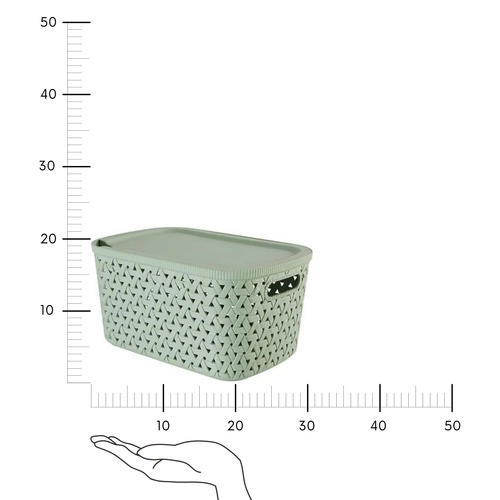 Kosz do przechowywania Tressy 6,7 l miętowy polipropylenowy do łazienki i garderoby 5five