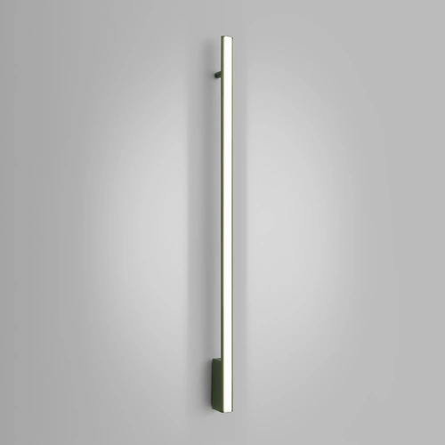 Nowoczesny kinkiet ścienny LED LAGOM 120 zielony oliwkowy aluminium do salonu i sypialni Thoro