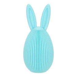 Intesi figurka wielkanocna Jajko z uszami duże turkusowe nowoczesna dekoracja na stół lub komodę