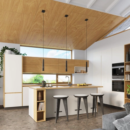 Lampa wisząca PRYSM 3P czarna nowoczesna stalowa 3-punktowa do salonu i nad wyspę