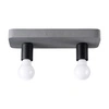 Plafon sufitowy TAVO 2 szary betonowy industrialny do salonu i kuchni Sollux Lighting