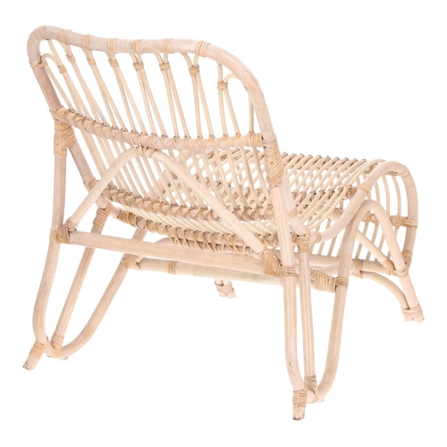 Fotel Tamara rattanowy bielony