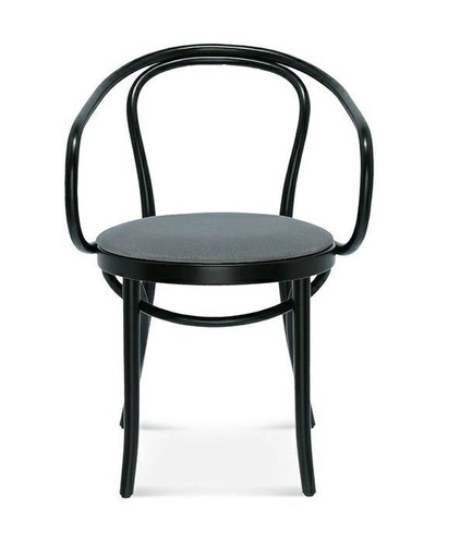 Krzesło drewniane Fameg B-9 z podłokietnikami do jadalni personalizowane retro gięte