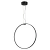 Lampa wisząca ACIRCULO led czarna 60 cm