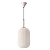 Lampa wisząca CRESTO biały+złoty 1x40W  E27 klosz biały