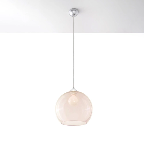 Lampa wisząca kula szklana BALL szampański do salonu i jadalni nowoczesna 30 cm