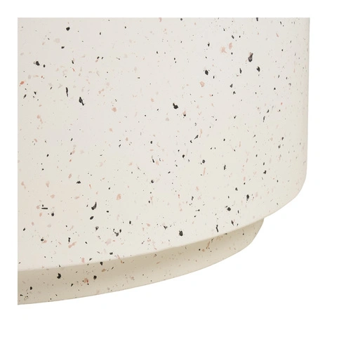 Stolik kawowy Bonn okrągły 70 cm beżowy lastryko nowoczesny do salonu